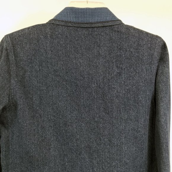 Koret City Blues Women's Embroidered Sequined Denim Blue Jean Cotton Coat Jacket - Picture 8 of 11